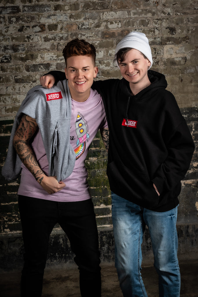 Get your joey apparel boydudeguymanbro beanie, the future is intersectional t-shirt queer embroidered hoodie