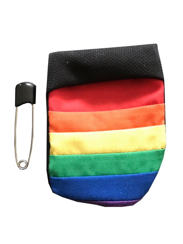 Horizontal Banners make this Joey a rainbow pride flag packing pouch for FTM, trans masculine and non-binary people. Joeys hold your packer in place..