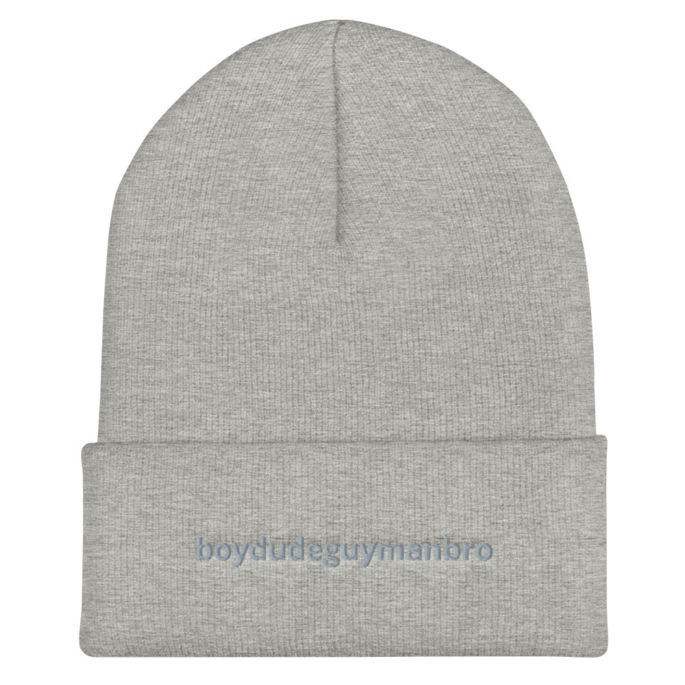 boydudeguymanbro Cuffed Beanie